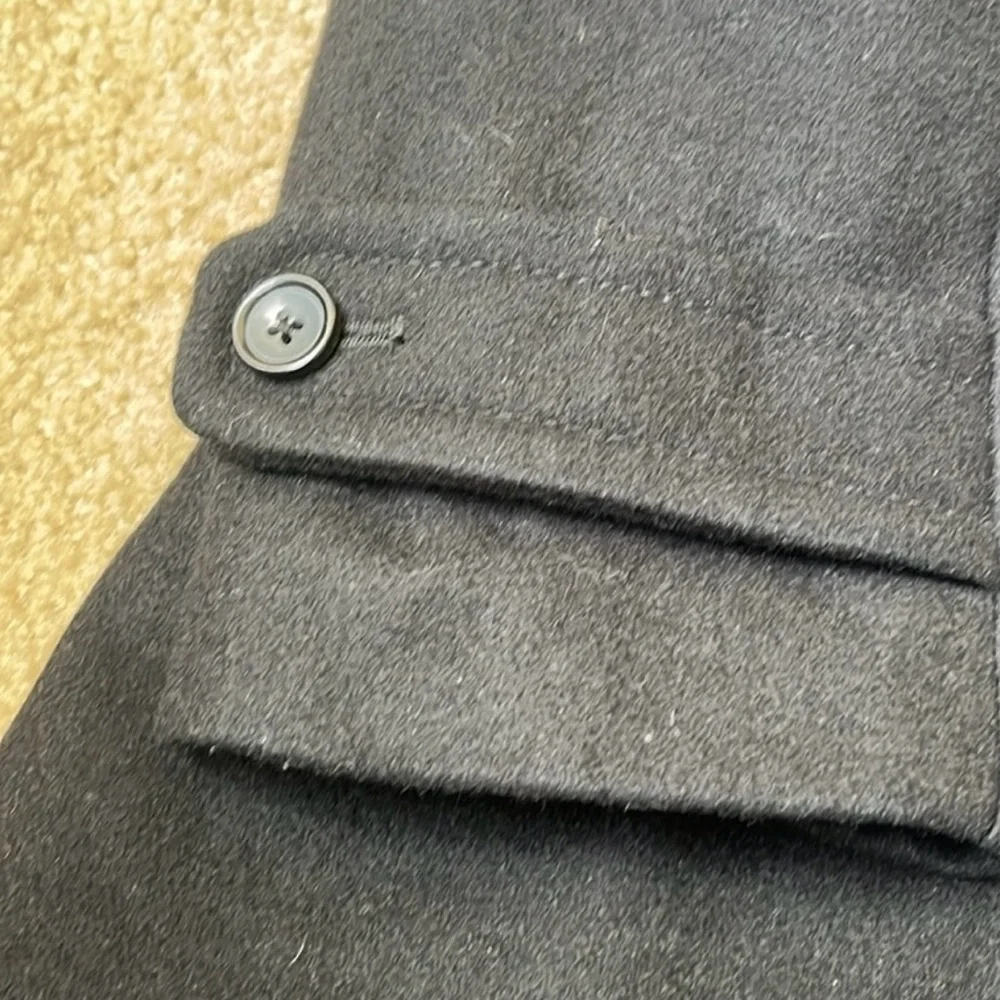 Merona Black Pea Coat. Men’s L - Picture 6 of 11
